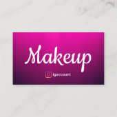 Carte De Visite Artiste de maquillage chic Freelance (Dos)