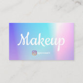 Carte De Visite Artiste de Maquillage Code QR Tendance (Dos)