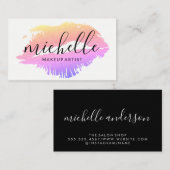Carte De Visite Artiste de maquillage contemporain (Devant / Derrière)