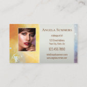 Carte De Visite Artiste de maquillage cosmétologue de portefeuille (Dos)