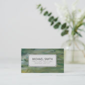 Carte De Visite Artiste de maquillage d'art Abstrait moderne #50 (Debout devant)