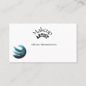 Carte De Visite Artiste de maquillage de Glam Bold (Dos)