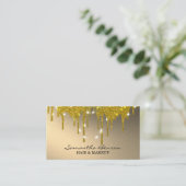 Carte De Visite Artiste de maquillage de glam élégant (Debout devant)