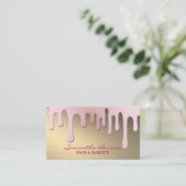 Carte De Visite Artiste de maquillage de glam élégant (Debout devant)