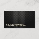 Carte De Visite Artiste de maquillage de lèvres Gold de luxe (Dos)