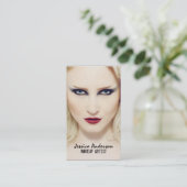 Carte De Visite Artiste de maquillage de l'instruction Bold (Debout devant)