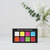 Carte De Visite Artiste de maquillage de palette Gras Neon (Debout devant)