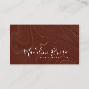 Carte De Visite Artiste de Maquillage Designer Liquide Bourgogne