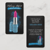 Carte De Visite Artiste de maquillage / Diamants Sparkle Lipstick (Devant / Derrière)