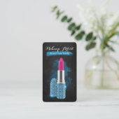 Carte De Visite Artiste de maquillage / Diamants Sparkle Lipstick (Debout devant)