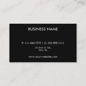 Carte De Visite Artiste de maquillage élégant Cosmetologue (Dos)