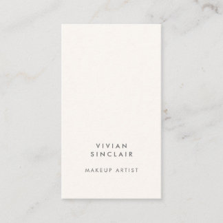 Carte De Visite Artiste de Maquillage Élégant Moderne Minimaliste