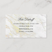 Carte De Visite Artiste de maquillage étonnant - Faites une impres (Dos)