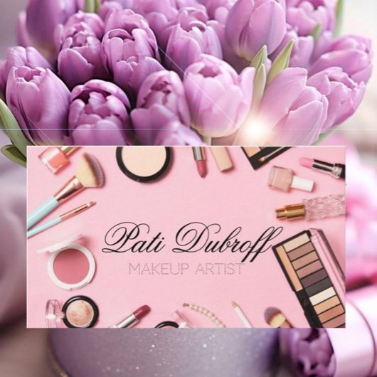 Carte De Visite Artiste de maquillage étonnant - Faites une impres