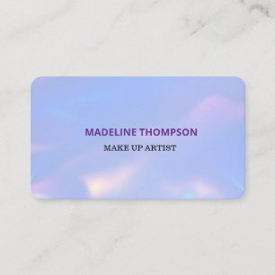 Carte De Visite Artiste de maquillage floral avec code QR et icône