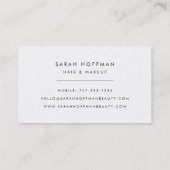 Carte De Visite Artiste de maquillage géométrique moderne (Dos)