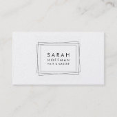 Carte De Visite Artiste de maquillage géométrique moderne (Devant)