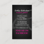 Carte De Visite Artiste de maquillage Glam Monogram (Dos)