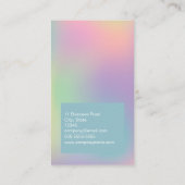 Carte De Visite Artiste de maquillage holographique moderne (Dos)