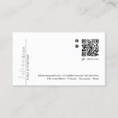 Carte De Visite Artiste de maquillage holographique moderne en arg (Dos)