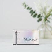 Carte De Visite Artiste de maquillage holographique moderne en arg (Debout devant)