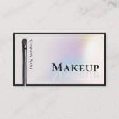 Carte De Visite Artiste de maquillage holographique moderne en arg (Devant)