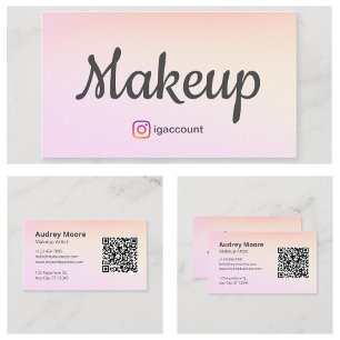 Carte De Visite Artiste de Maquillage Indépendante Professionnelle