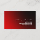 Carte De Visite Artiste de maquillage moderne Dark Red Hair (Dos)