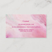 Carte De Visite Artiste de maquillage moderne des lèvres à goutte  (Dos)