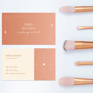 Carte De Visite Artiste de maquillage moderne en terre cuite