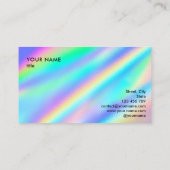 Carte De Visite Artiste de maquillage moderne Lashes Holographique (Dos)