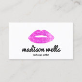 Carte De Visite Artiste de maquillage moderne Lèvres de séquence r (Devant)