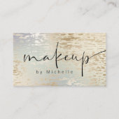 Carte De Visite Artiste de maquillage moderne texturé Iridescendan (Devant)