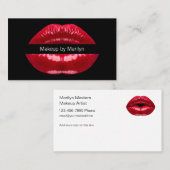 Carte De Visite Artiste de maquillage Nouvelle tendance (Devant / Derrière)