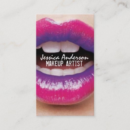 Carte De Visite Artiste de maquillage Ombre Lipstick (Devant)