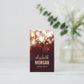 Carte De Visite Artiste de maquillage - Parties scintillant modern (Debout devant)