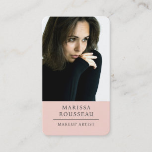 Carte De Visite Artiste de maquillage photo moderne
