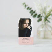 Carte De Visite Artiste de maquillage photo moderne (Debout devant)