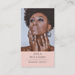 Carte De Visite Artiste de maquillage photo moderne