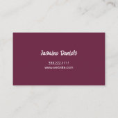 Carte De Visite Artiste de Maquillage Professionnel (Dos)