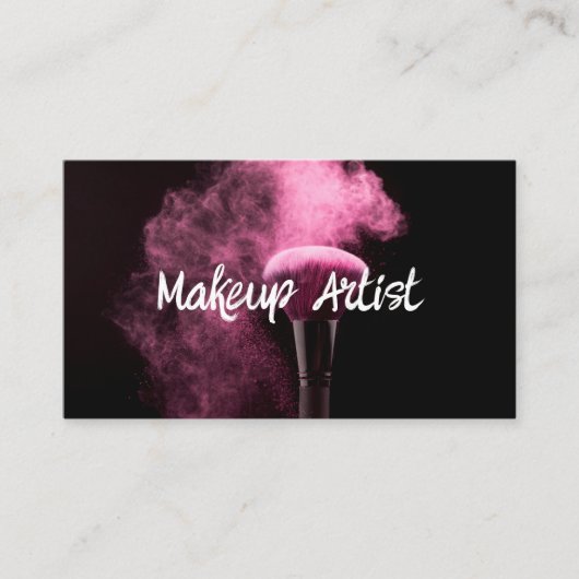 Carte De Visite Artiste de Maquillage Professionnel (Devant)