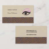 Carte De Visite Artiste de maquillage professionnel (Devant / Derrière)