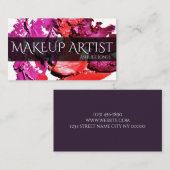 Carte De Visite Artiste de maquillage professionnel (Devant / Derrière)