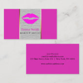Carte De Visite Artiste de maquillage professionnel (Devant / Derrière)