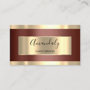 Carte De Visite Artiste de maquillage professionnel Brown Lashes d