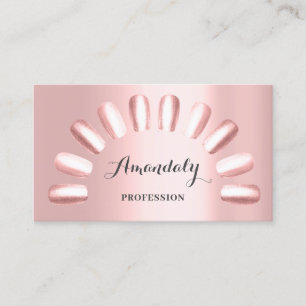 Carte De Visite Artiste de maquillage professionnel clous Manicure