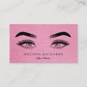 Carte De Visite Artiste de maquillage professionnel des cils Noir