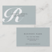 Carte De Visite Artiste de maquillage professionnel Élégant Monogr (Devant / Derrière)