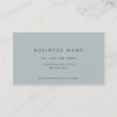 Carte De Visite Artiste de maquillage professionnel Élégant Monogr (Dos)