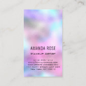 Carte De Visite Artiste de maquillage professionnel Eyelash Brow H (Dos)